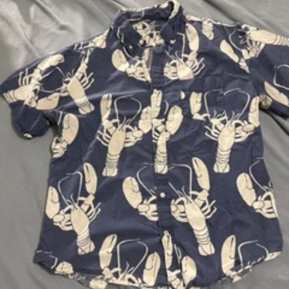 Large (L) Jack Threads Lobster Short Sleeve Button Down - Picture 2 of 3